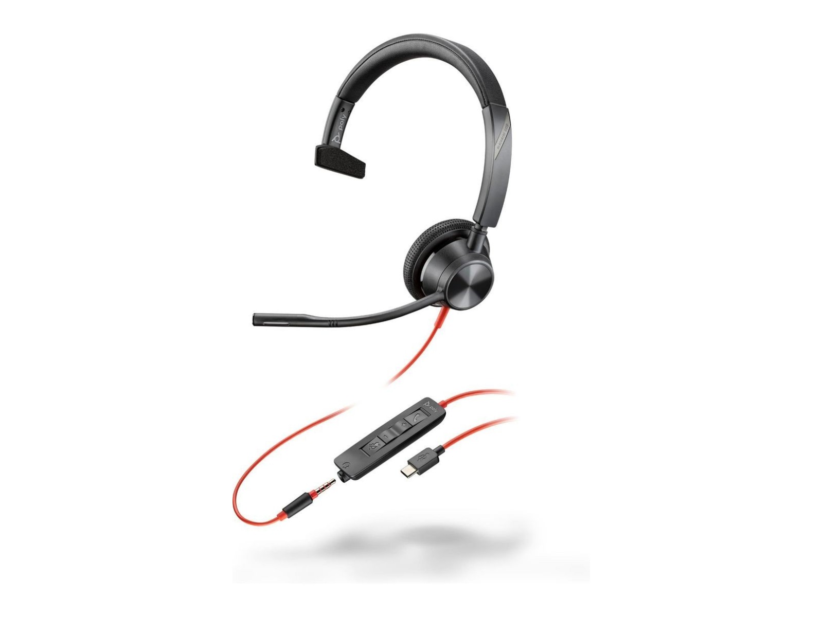 8X217AA HP Blackwire 3315 Monaural USB-C Headset +3.5mm Plug +USB-C/A Adapter 213937-101 8X217AA HP Blackwire 3315 Monaural USB-C Headset +3.5mm Plug +USB-C/A Adapter 213937-101