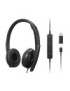 4XD1M45627 Lenovo Headphones/Headset Wired Head-Band Usb Type-C Black