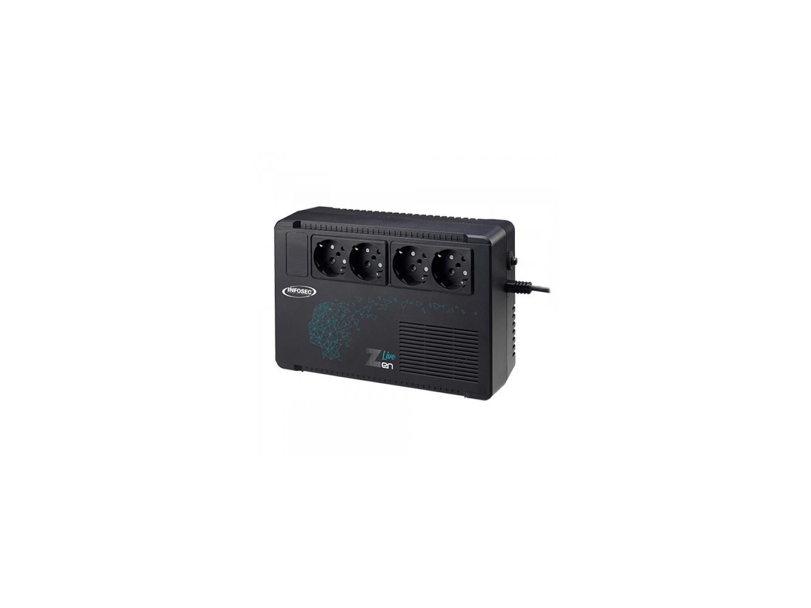 66082 Infosec Line Interactive UPS 650 VA 4 FR/SCHUKO Outlets -- 2-year warranty -- TUPSZL650 66082 Infosec Line Interactive UPS 650 VA 4 FR/SCHUKO Outlets -- 2-year warranty -- TUPSZL650
