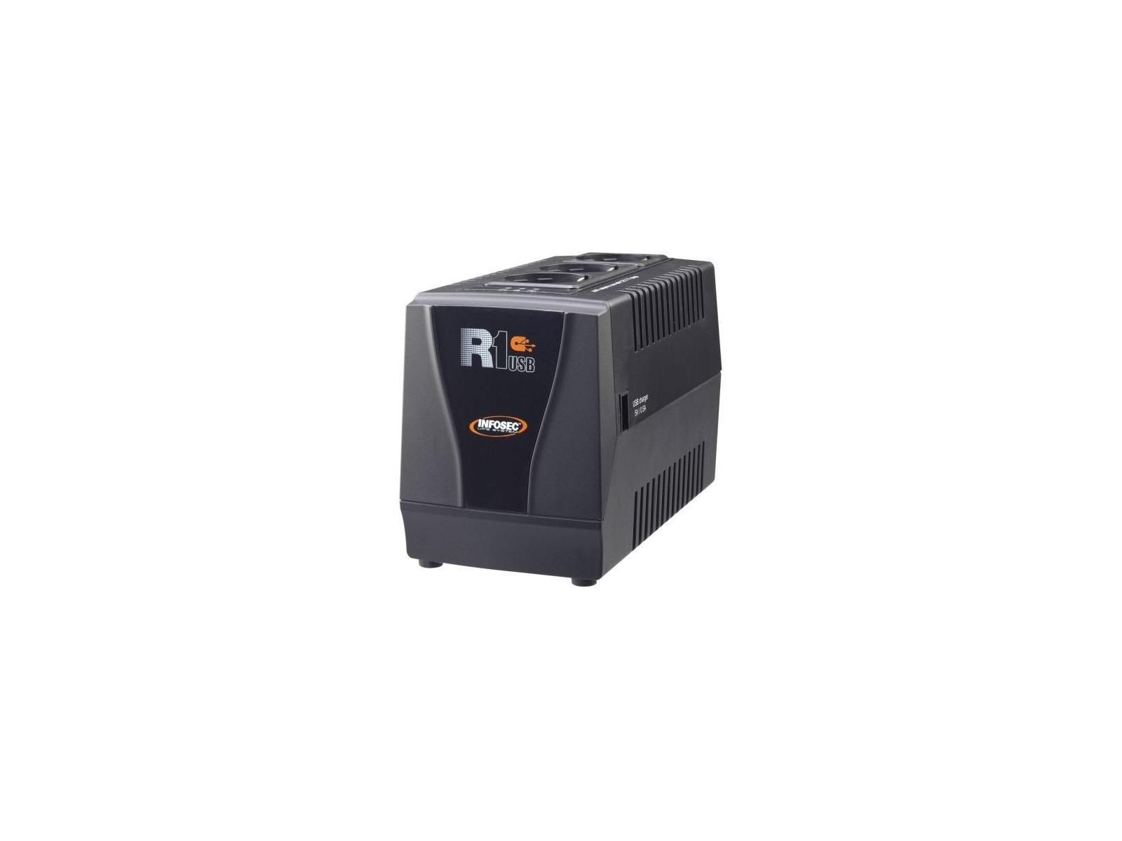 63169 Infosec Automatic voltage regulator 1000 VA - USB - 3 outputs FR/SCHUKO -- 1-year warranty -- TUPSR1USB1000 63169 Infosec Automatic voltage regulator 1000 VA - USB - 3 outputs FR/SCHUKO -- 1-year warranty -- TUPSR1USB1000