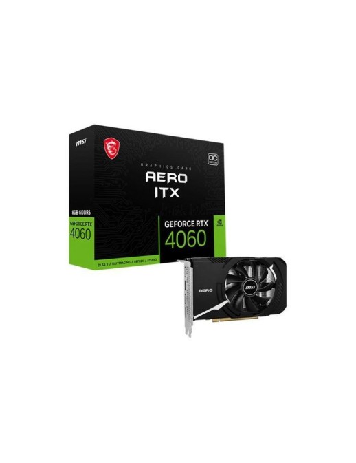 RTX 4060 AERO ITX 8G OC MSI Aero Geforce Rtx 4060 Itx 8G Oc Nvidia 8 Gb Gddr6