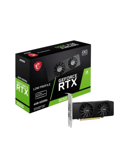 V812-023R MSI Geforce Rtx 3050 Lp 6G Oc Graphics Card Nvidia 6 Gb Gddr6