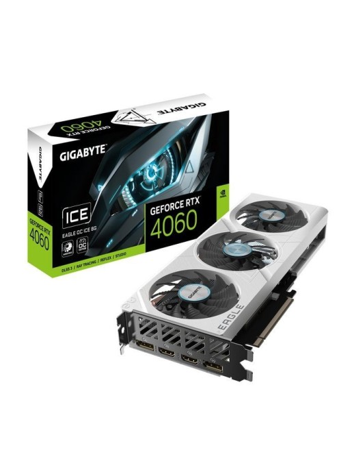 GV-N4060EAGLEOC ICE-8GD Gigabyte Eagle Geforce Rtx 4060 Oc Ice Nvidia 8 Gb Gddr6