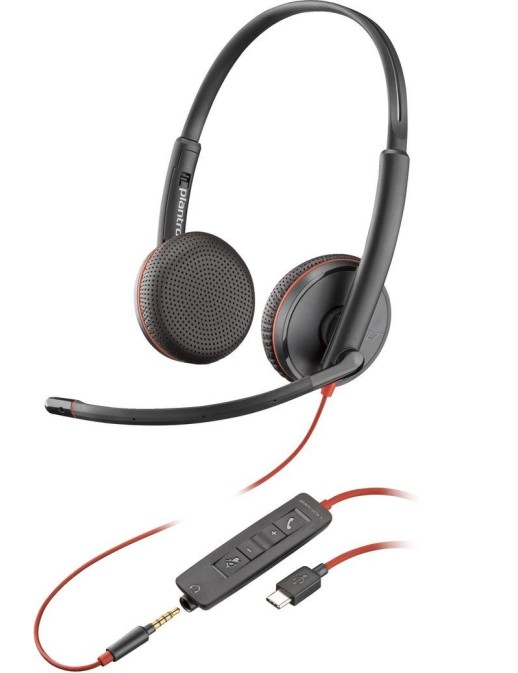 80S04A6 Poly Blackwire C3225 Stereo USB-C Headset (Bulk)