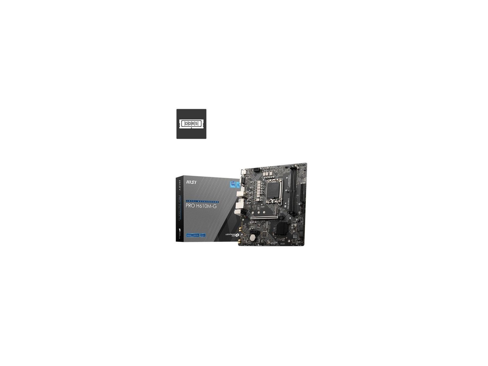 7D46-075R MSI Pro H610M-G Motherboard Intel H610 Lga 1700 Micro Atx 7D46-075R MSI Pro H610M-G Motherboard Intel H610 Lga 1700 Micro Atx