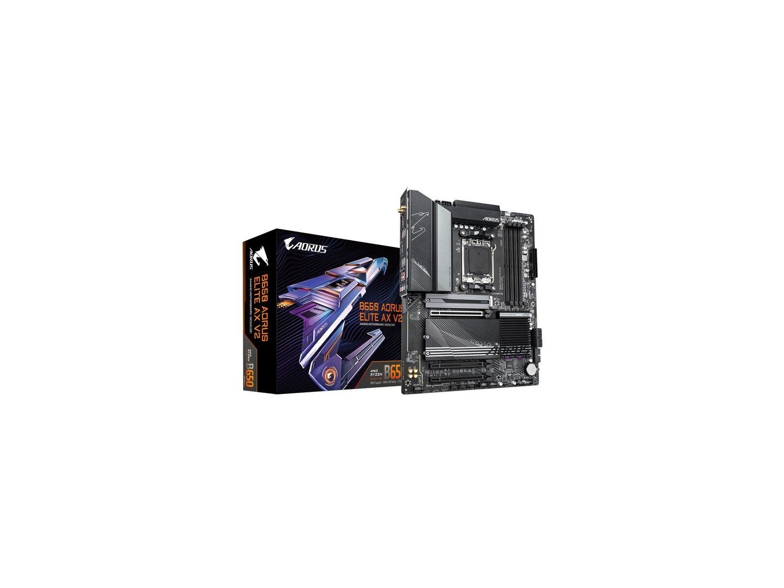 B650 A ELITE AX V2 Gigabyte B650 Aorus Elite Ax V2 Motherboard - Supports Amd Am5 Cpus, 12+2+2 Phases Digital Vrm, Up To 8000Mhz B650 A ELITE AX V2 Gigabyte B650 Aorus Elite Ax V2 Motherboard - Supports Amd Am5 Cpus, 12+2+2 Phases Digital Vrm, Up To 8000Mhz