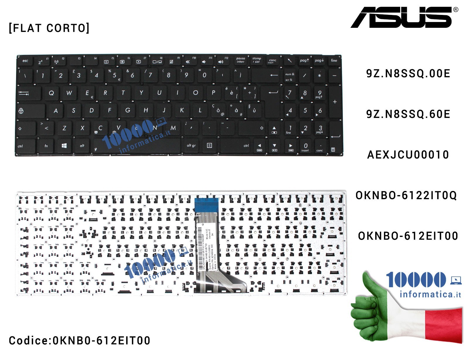 0KNB0-612EIT00 Tastiera Italiana ASUS X551 X551C X551CA X551MA X551CA F551C F551CA F551MA P551CA 9Z.N8SSQ.00E 9Z.N8SSQ.60E AE... 0KNB0-612EIT00 Tastiera Italiana ASUS X551 X551C X551CA X551MA X551CA F551C F551CA F551MA P551CA 9Z.N8SSQ.00E 9Z.N8SSQ.60E AE...