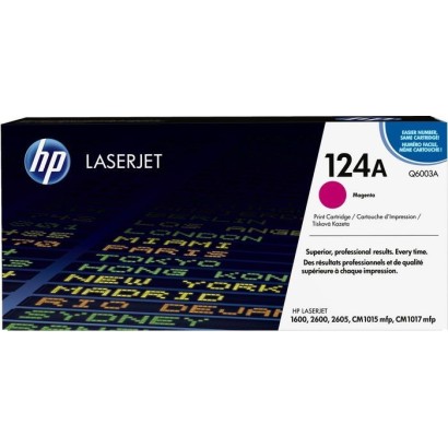 Q6003A HP 124A Magenta Original LaserJet Toner Cartridge HPQ6003A