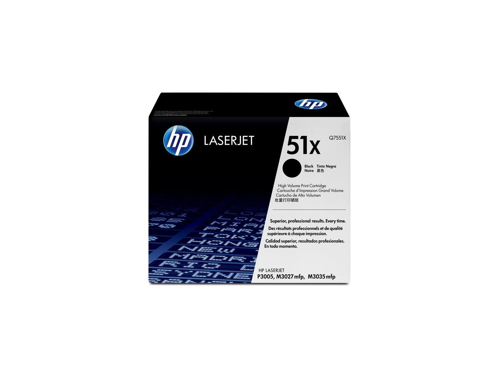 Q7551X HP 51X High Yield Black Original LaserJet Toner Cartridge HPQ7551X Q7551X HP 51X High Yield Black Original LaserJet Toner Cartridge HPQ7551X