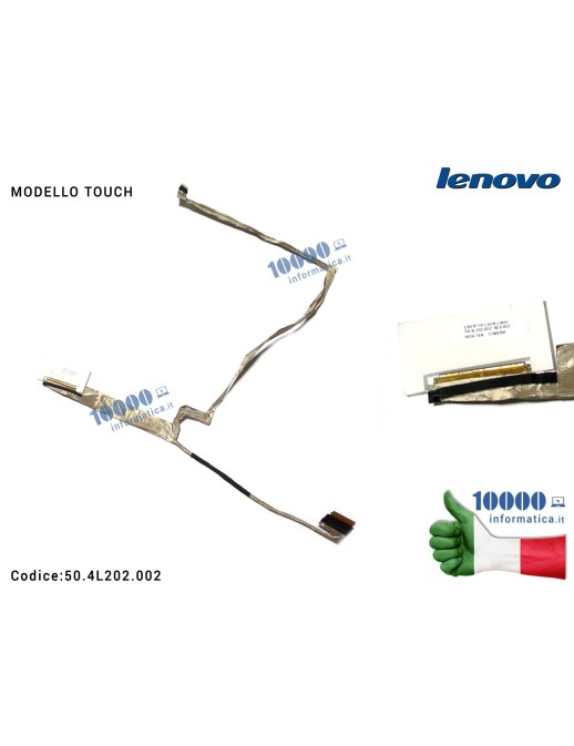 50.4L202.002 Cavo Flat LCD LENOVO IdeaPad S510P LS51P 50.4L202.002 [MODELLO TOUCH] 50.4L202.002