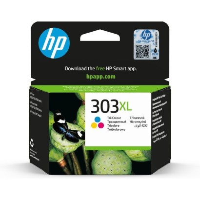 T6N03AE HP 303Xl High Yield Tri-Color Original Ink Cartridge