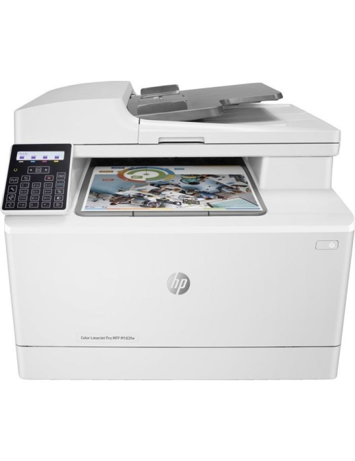 7KW56A HP Color Laserjet Pro Mfp M183Fw, Print, Copy, Scan, Fax, 35-Sheet Adf Energy Efficient Strong Security Dualband Wi-Fi