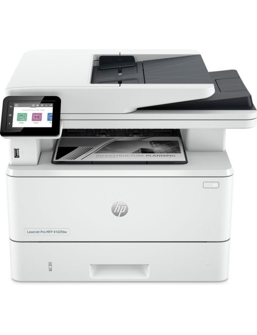 2Z622F HP Laserjet Pro Mfp 4102Dw Printer, Black And White, Printer For Small Medium Business, Print, Copy, Scan, Wireless Insta