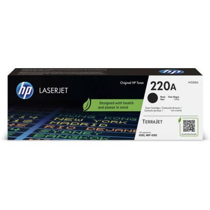 W2200A HP 220A Black Original Laserjet Toner Cartridge