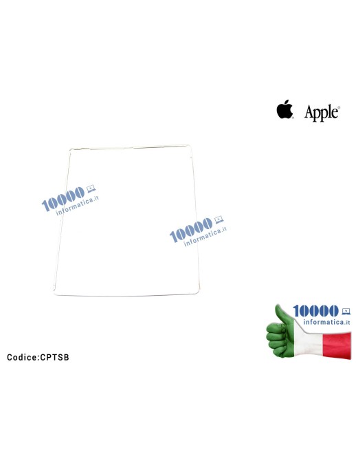 CPTSB Cornice Plastica Bezel per Touch Screen Vetro APPLE iPad 3 A1416 A1430 A1403 WiFi/3G [BIANCA]