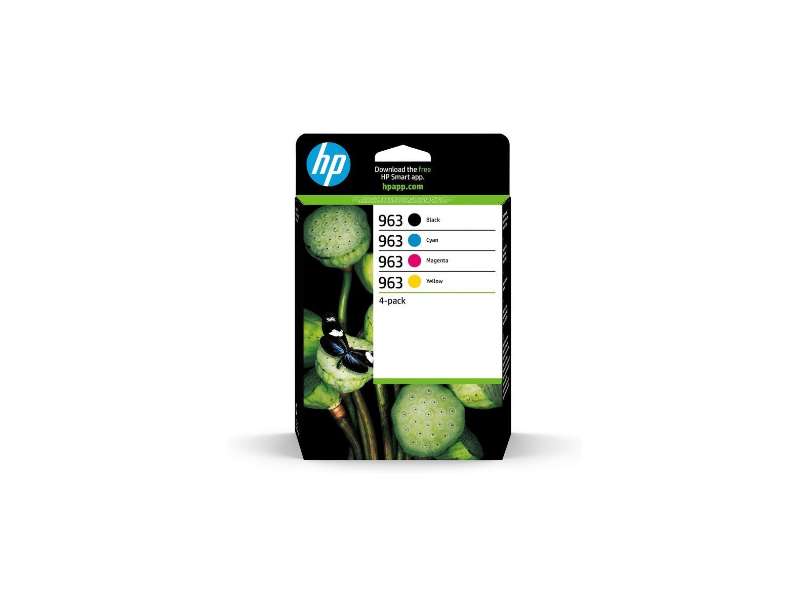 6ZC70AE HP 963 4-pack Black/Cyan/Magenta/Yellow Original Ink Cartridges 6ZC70AE HP 963 4-pack Black/Cyan/Magenta/Yellow Original Ink Cartridges