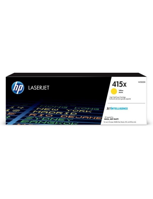 W2032X HP 415X High Yield Yellow Original LaserJet Toner Cartridge