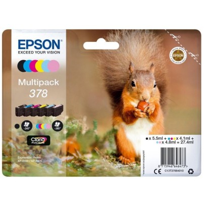 C13T37884010 Epson Multipack 6-colours 378 Claria Photo HD Ink +31203145000