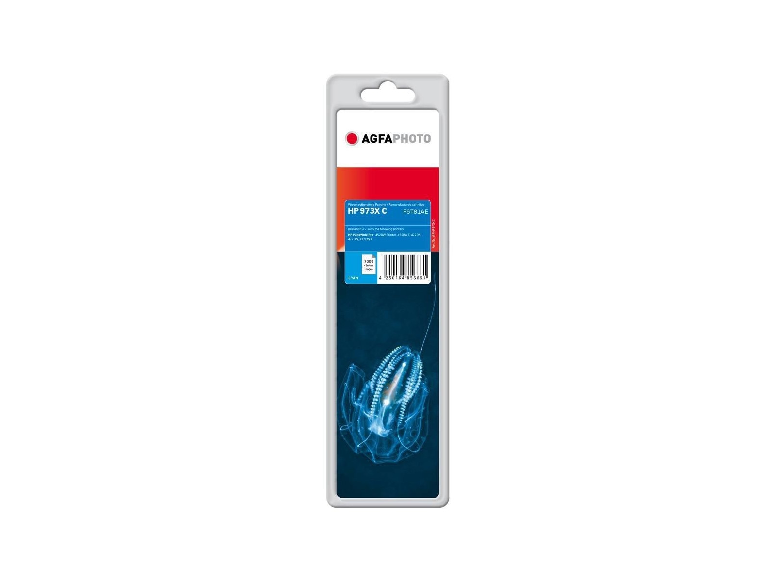 APHP973XC AgfaPhoto HP 973X, Cyan, 7000 pages F6T81AE APHP973XC AgfaPhoto HP 973X, Cyan, 7000 pages F6T81AE