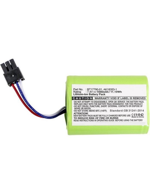 MBXPOS-BA0046 CoreParts Battery for Comtec Scanner and Zebra 11.1Wh Li-ion 7.4V 1500mAh Black MX420L, BT17790-2, BT17790-1, AK18