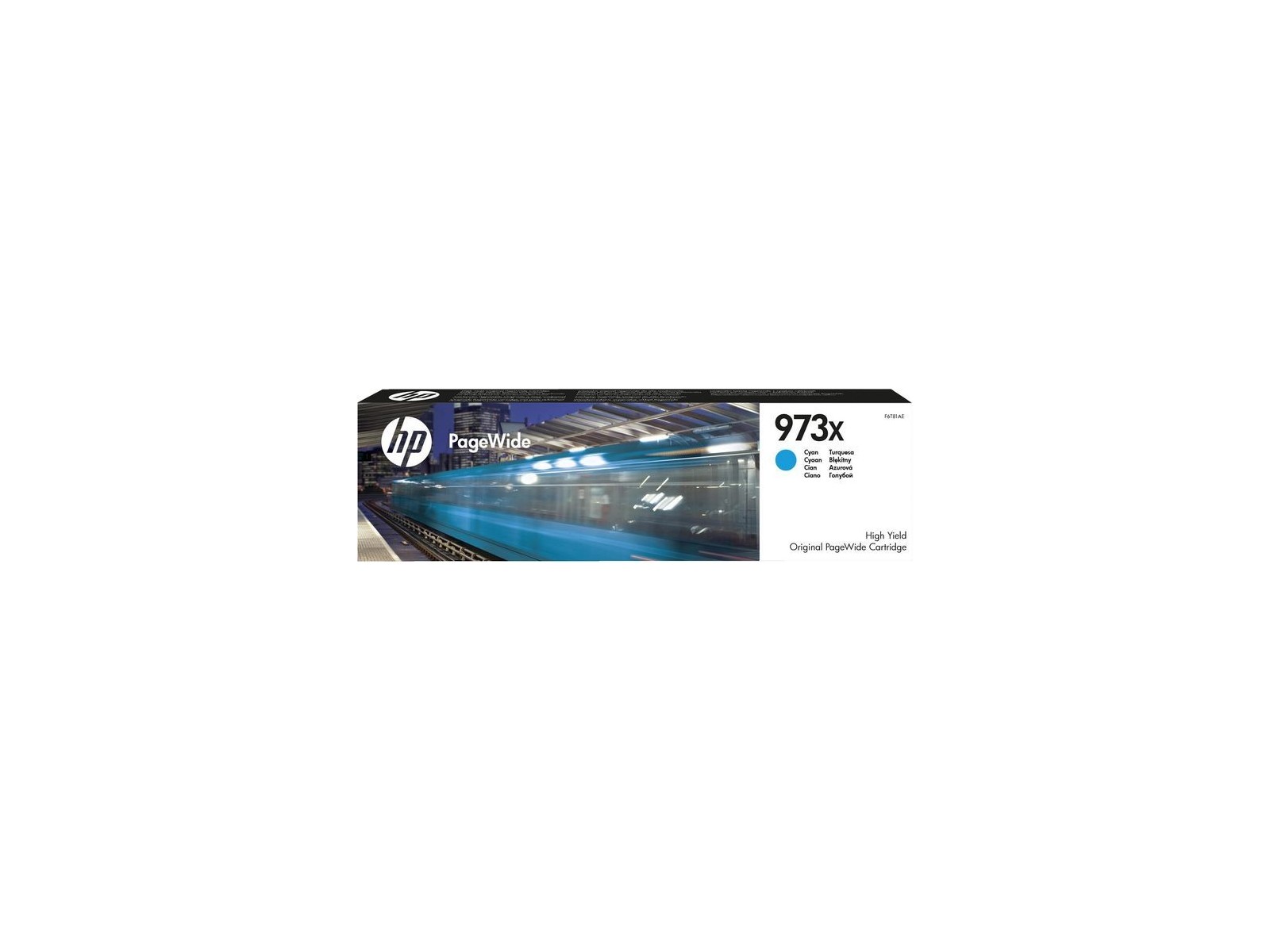 F6T81AE HP 973X High Yield Cyan Original PageWide Cartridge 649460 F6T81AE HP 973X High Yield Cyan Original PageWide Cartridge 649460