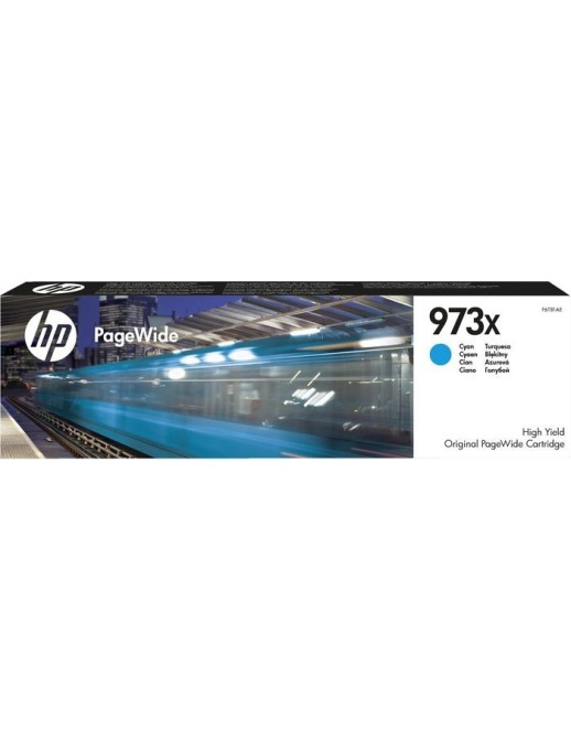 F6T81AE HP 973X High Yield Cyan Original PageWide Cartridge 649460