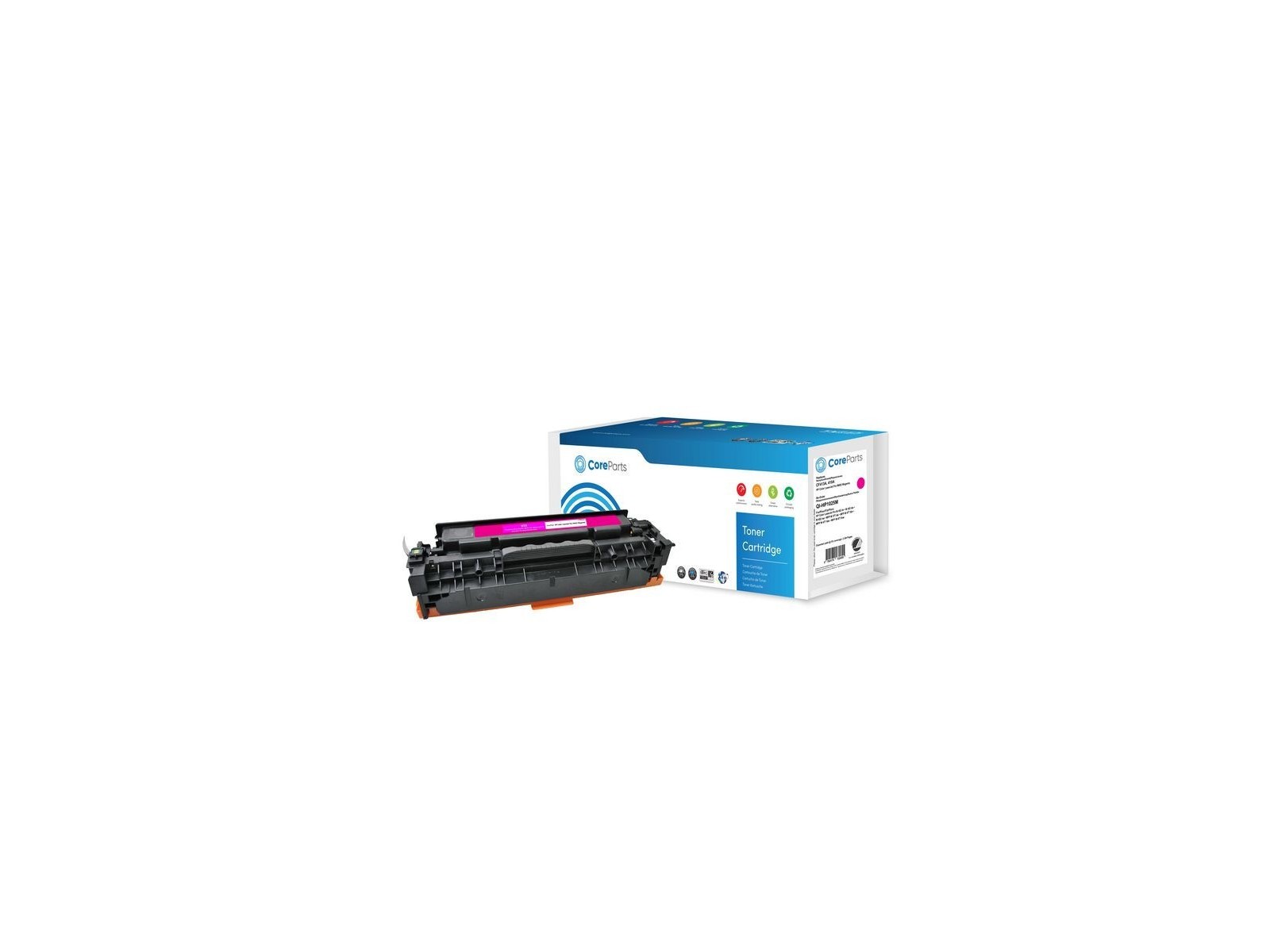 QI-HP1025M CoreParts Toner Magenta CF413A Pages: 2.300 Nordic Swan HP Color LaserJet Pro M452 (410A) Series CF413A QI-HP1025M CoreParts Toner Magenta CF413A Pages: 2.300 Nordic Swan HP Color LaserJet Pro M452 (410A) Series CF413A