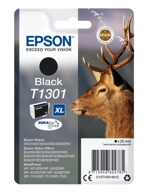 C13T13014022 Epson Singlepack Black T1301 DURABrite Ultra Ink
