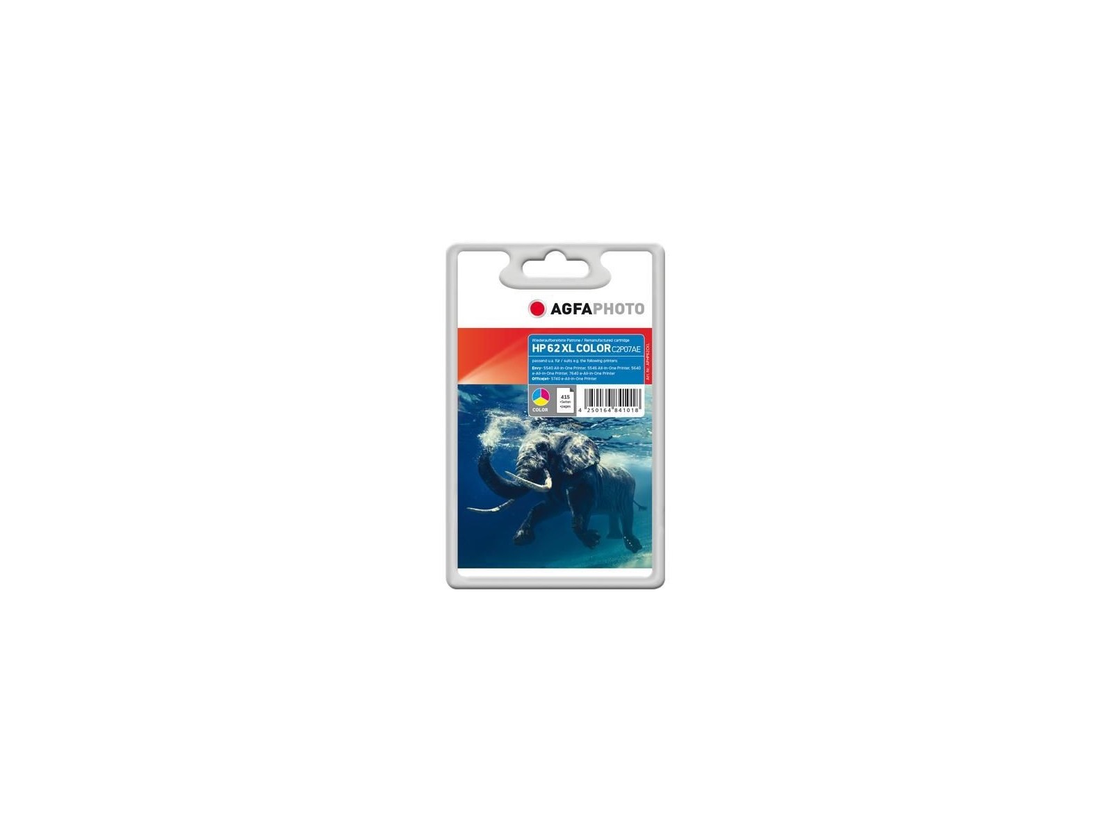 APHP62CXL AgfaPhoto Ink Color HP No. 62 XL APHP62CXL AgfaPhoto Ink Color HP No. 62 XL