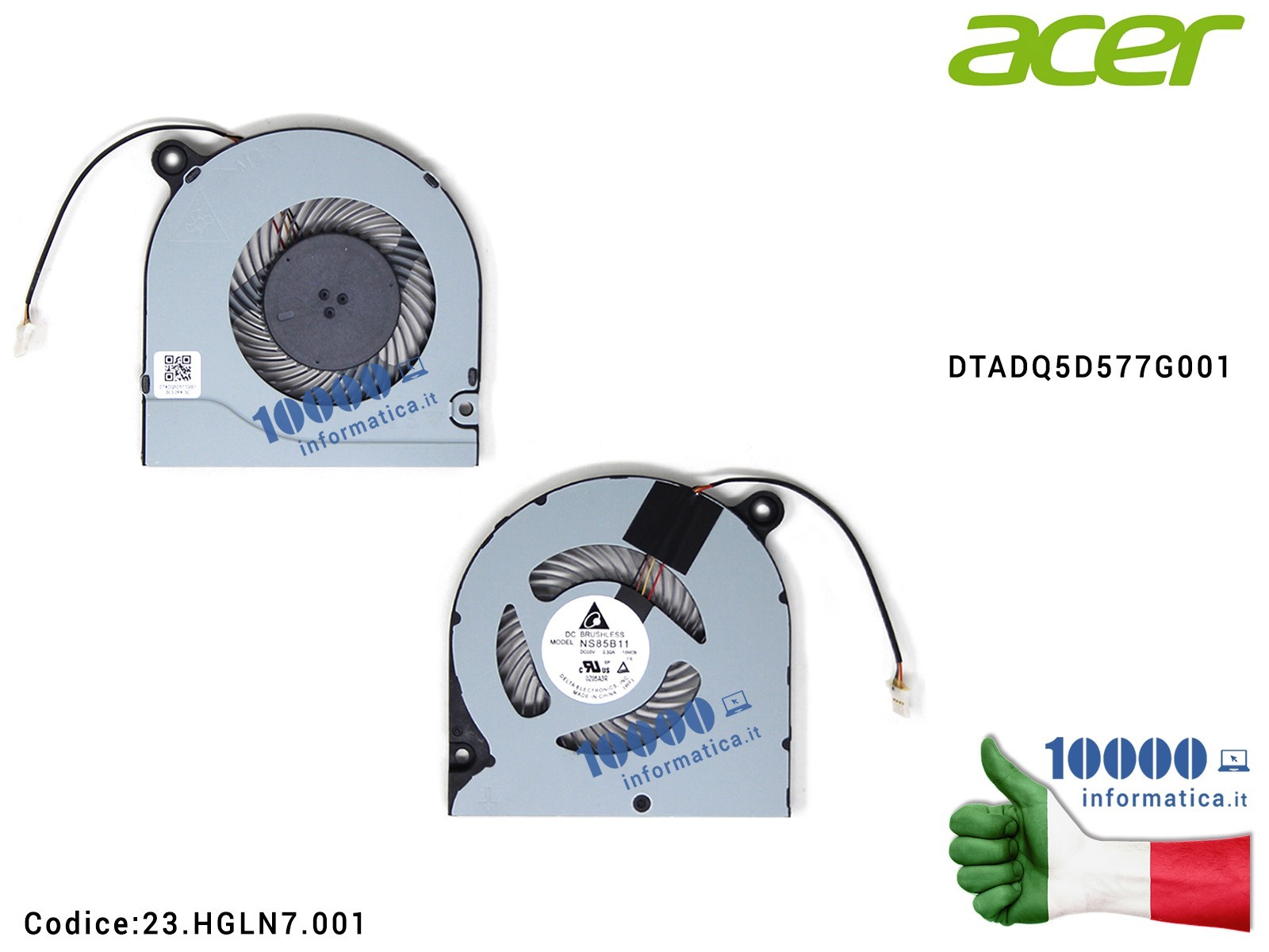 23.HGLN7.001 Ventola Fan CPU ACER Aspire A314-22 A314-22G A315-23 A315-23G A315-55G A315-55KG A315-57G A515-44 A515-44G A515-... 23.HGLN7.001 Ventola Fan CPU ACER Aspire A314-22 A314-22G A315-23 A315-23G A315-55G A315-55KG A315-57G A515-44 A515-44G A515-...