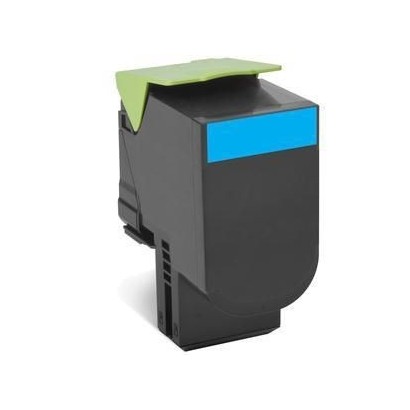 80C2HCE Lexmark Cyan toner, 3000 pages, compatible with CX410de / CX410dte / CX410e / CX510de / CX510dhe / CX510dthe