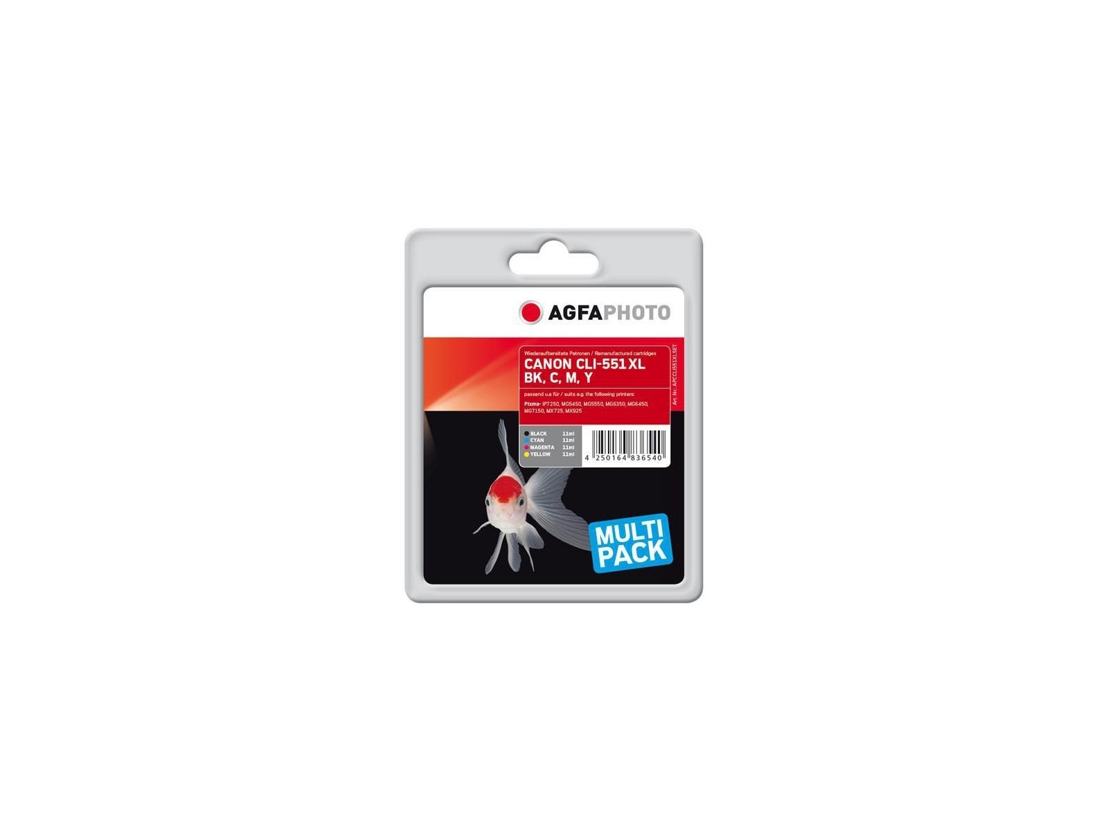 APCCLI551XLSET AgfaPhoto APCCLI551XLSET B/C/M/Y APCCLI551XLSET AgfaPhoto APCCLI551XLSET B/C/M/Y