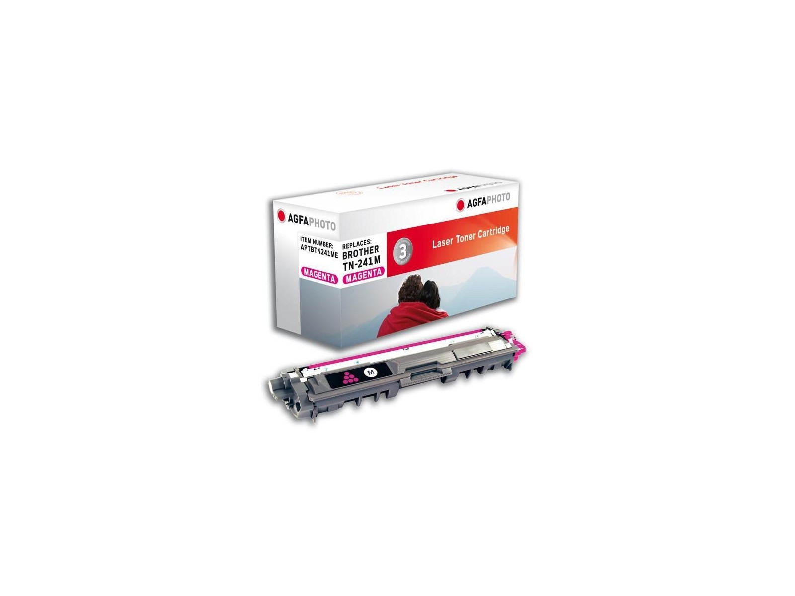 APTBTN241ME AgfaPhoto 1400 pages, magenta, replacement for Brother TN-241M APTBTN241ME AgfaPhoto 1400 pages, magenta, replacement for Brother TN-241M