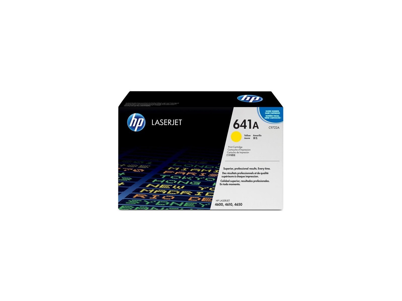 C9722-67901 HP 641A Yellow Original LaserJet Toner Cartridge C9722A C9722-67901 HP 641A Yellow Original LaserJet Toner Cartridge C9722A