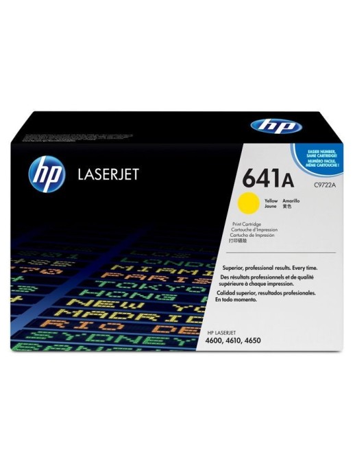 C9722-67901 HP 641A Yellow Original LaserJet Toner Cartridge C9722A