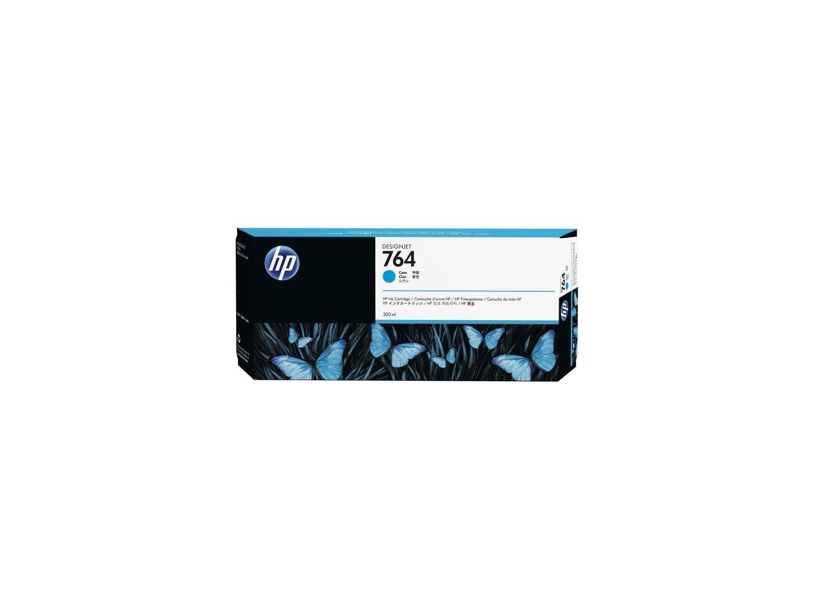 C1Q13A HP HP 764 300-ml Cyan DesignJet Ink Cartridge C1Q13A HP HP 764 300-ml Cyan DesignJet Ink Cartridge