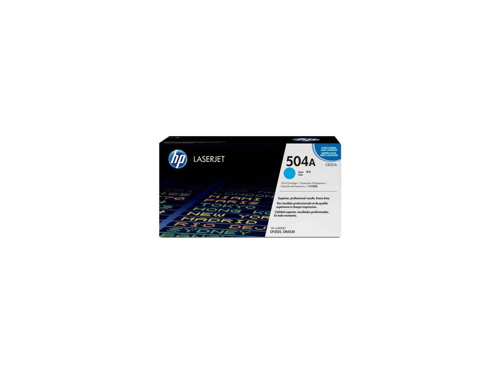 CE251A HP 504A Cyan Original LaserJet Toner Cartridge HPCE251A CE251A HP 504A Cyan Original LaserJet Toner Cartridge HPCE251A