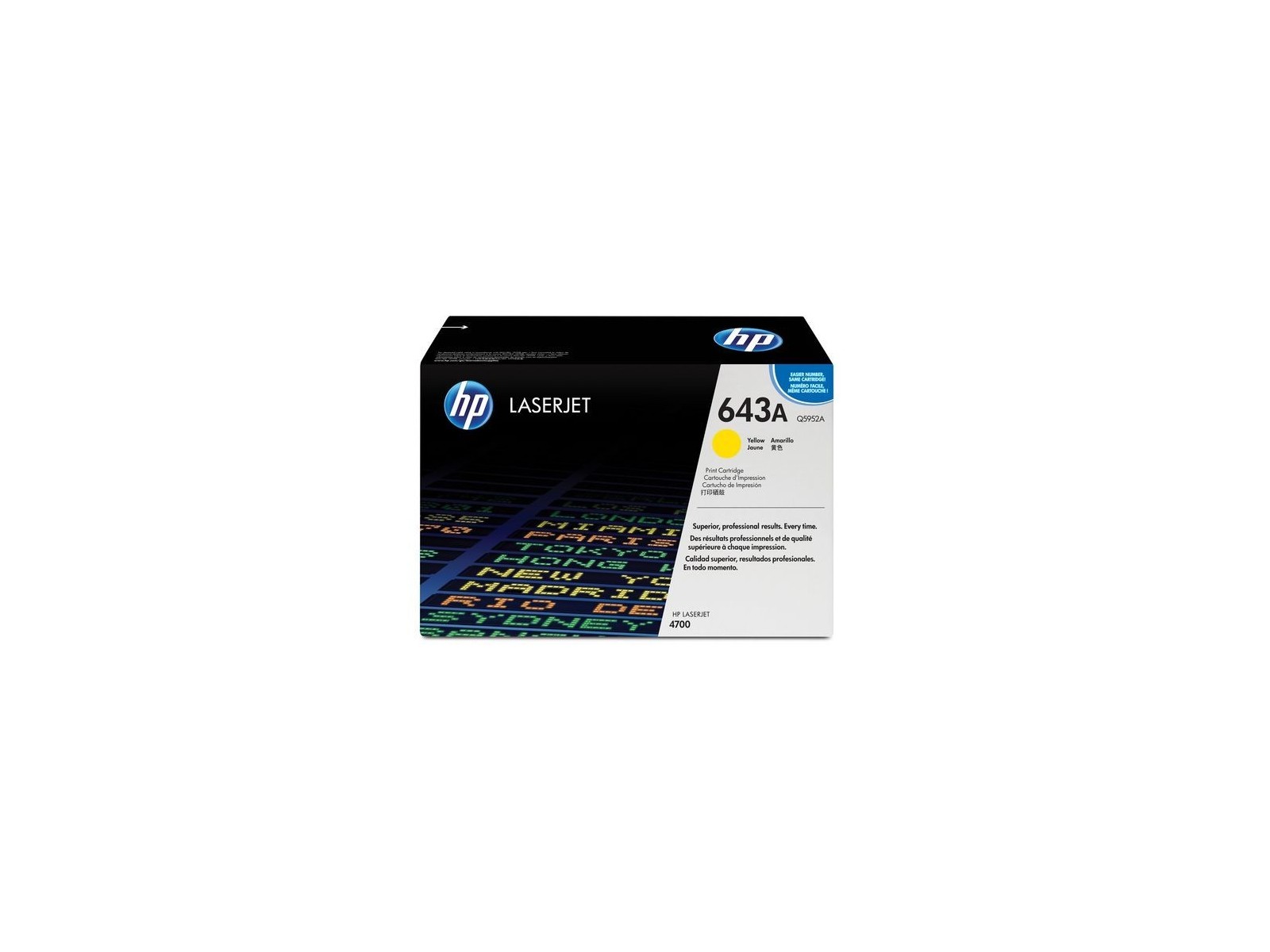 Q5952-67901 HP 643A Yellow Original LaserJet Toner Cartridge Q5952A Q5952-67901 HP 643A Yellow Original LaserJet Toner Cartridge Q5952A