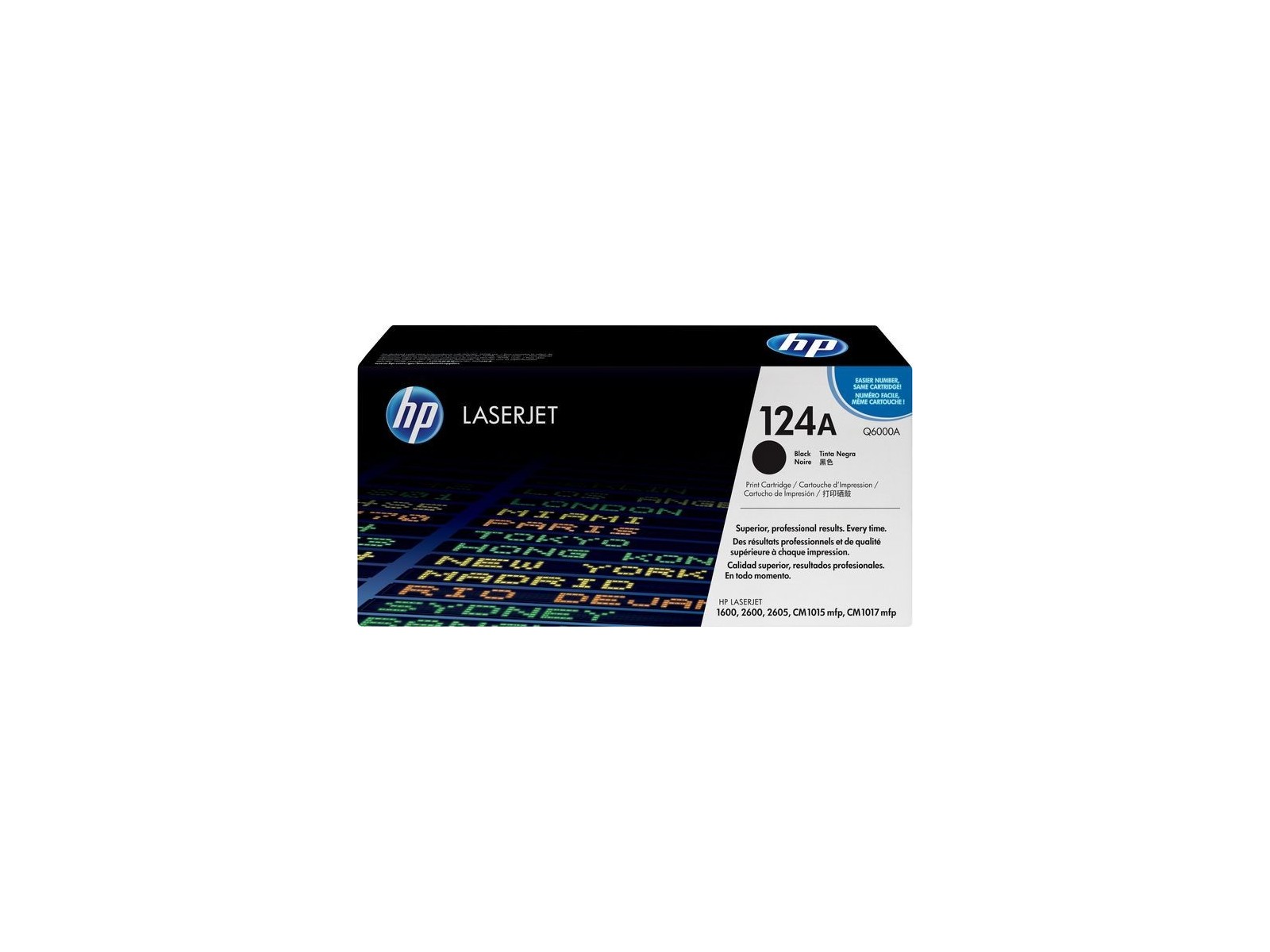 Q6000A HP 124A Black Original LaserJet Toner Cartridge HPQ6000A, 649483 Q6000A HP 124A Black Original LaserJet Toner Cartridge HPQ6000A, 649483