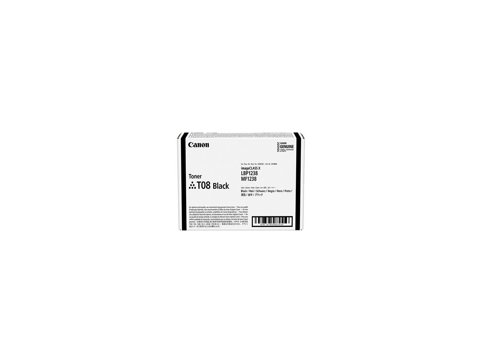 3010C006 Canon Toner T08 Black Toner Cartridge 1 Pc(S) Original 3010C006 Canon Toner T08 Black Toner Cartridge 1 Pc(S) Original