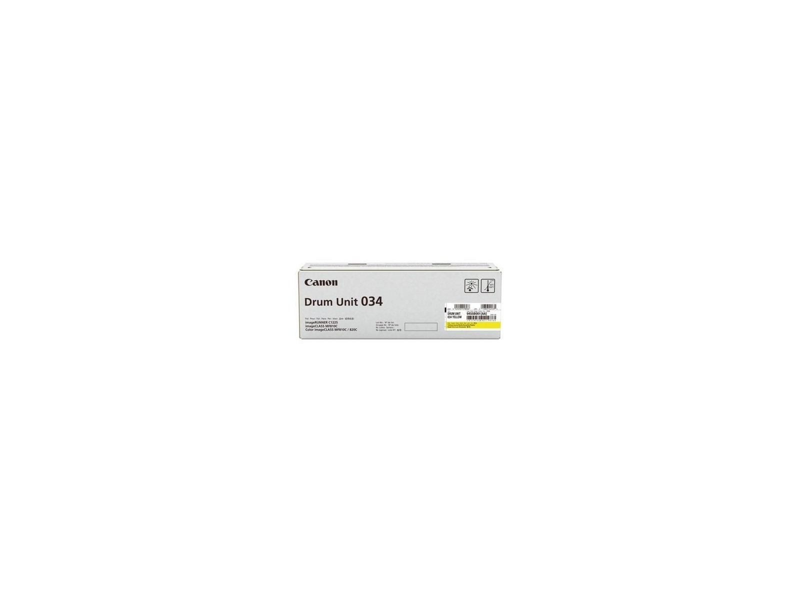 9455B001 Canon Yellow Drum Unit for ImageClass Mf820Cdn/MF810Cdn Multifunction Printers, 34000 Sheets 9455B001 Canon Yellow Drum Unit for ImageClass Mf820Cdn/MF810Cdn Multifunction Printers, 34000 Sheets