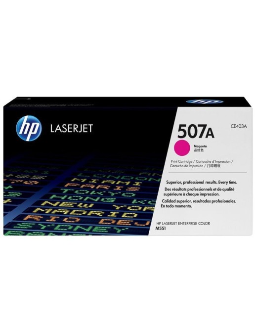 CE403A HP HP 507A Magenta Original LaserJet Toner Cartridge 649446