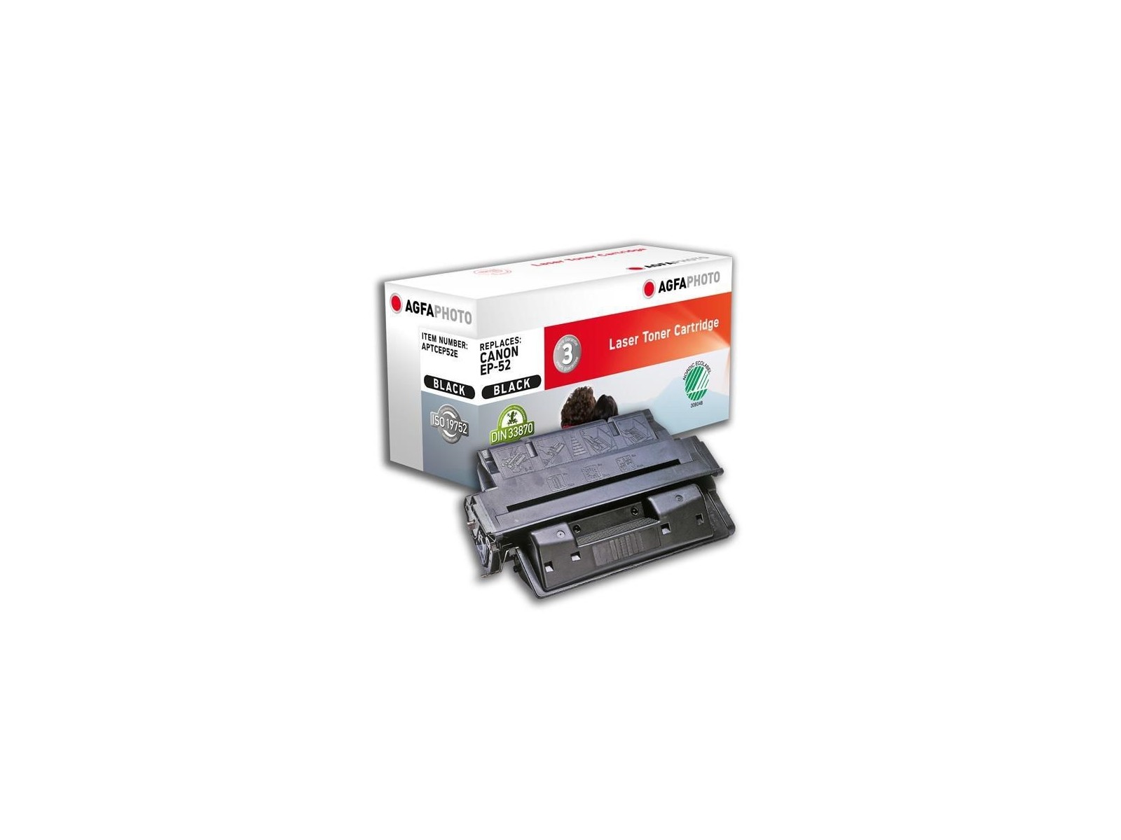 APTCEP52E AgfaPhoto 10000 page yield, f/Canon, Black APTCEP52E AgfaPhoto 10000 page yield, f/Canon, Black