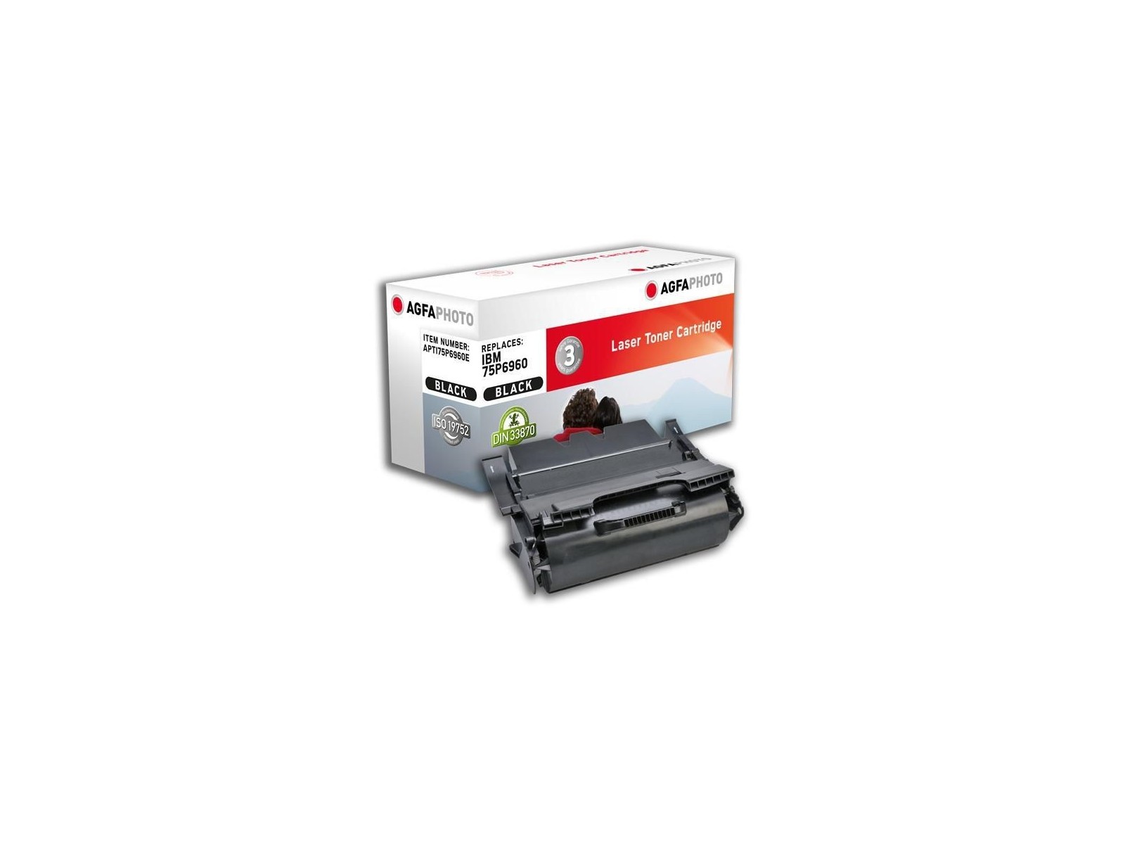 APTI75P6960E AgfaPhoto 21000 page yield, f/IBM, Black APTI75P6960E AgfaPhoto 21000 page yield, f/IBM, Black