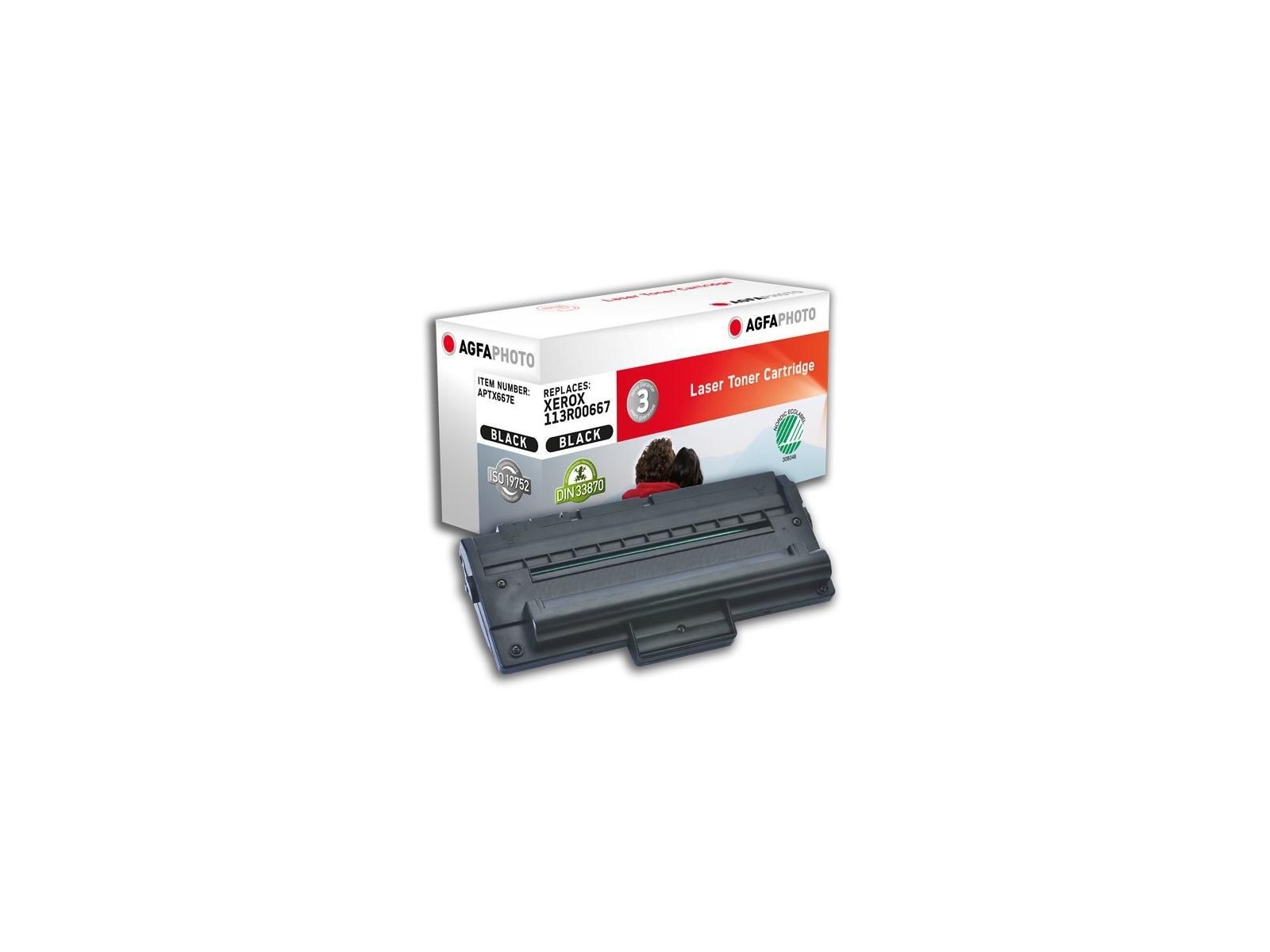 APTX667E AgfaPhoto Xerox 113R00667, 3500 page yield, Black APTX667E AgfaPhoto Xerox 113R00667, 3500 page yield, Black