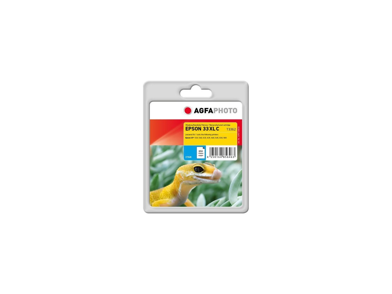 APET336CD AgfaPhoto Ink Cartridge for Epson Expression Premium XP-530, Cyan, 650 pages APET336CD AgfaPhoto Ink Cartridge for Epson Expression Premium XP-530, Cyan, 650 pages