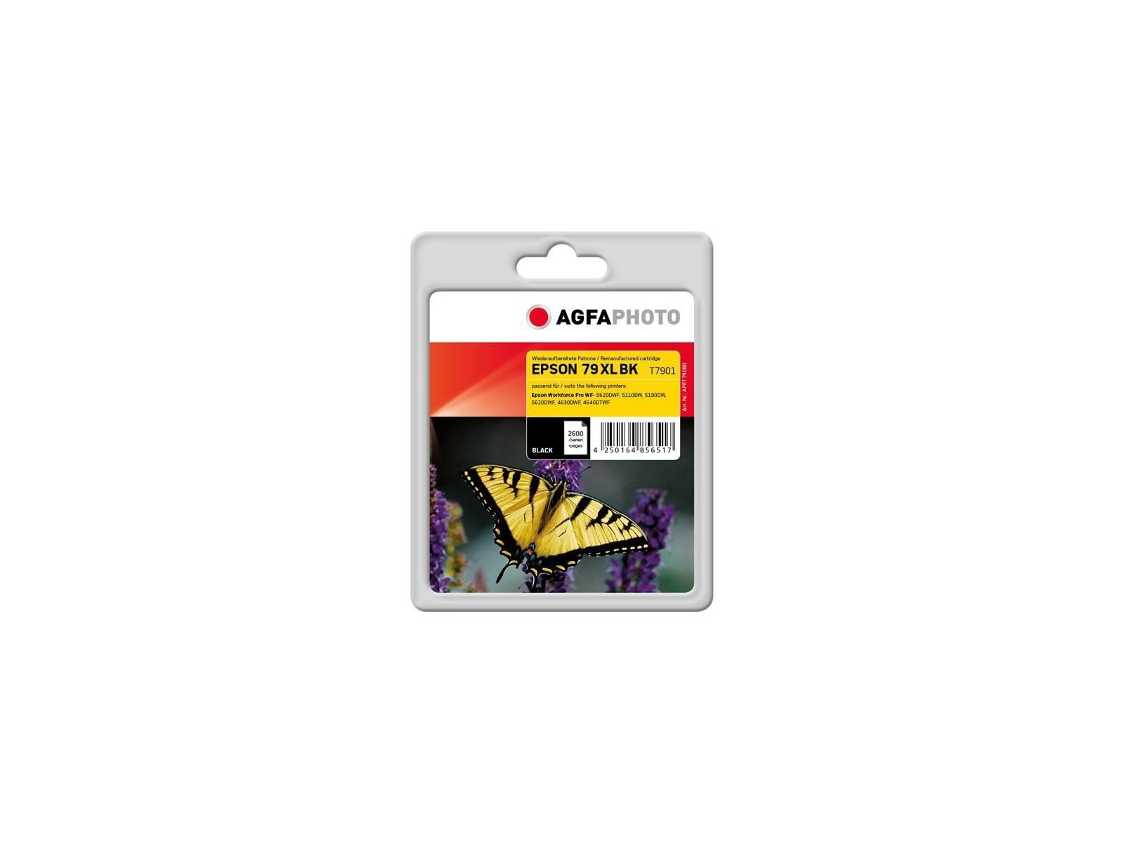 APET790BD AgfaPhoto Ink Cartridge for Epson WorkForce Pro WF-5620DWF, Black, 2600 pages APET790BD AgfaPhoto Ink Cartridge for Epson WorkForce Pro WF-5620DWF, Black, 2600 pages
