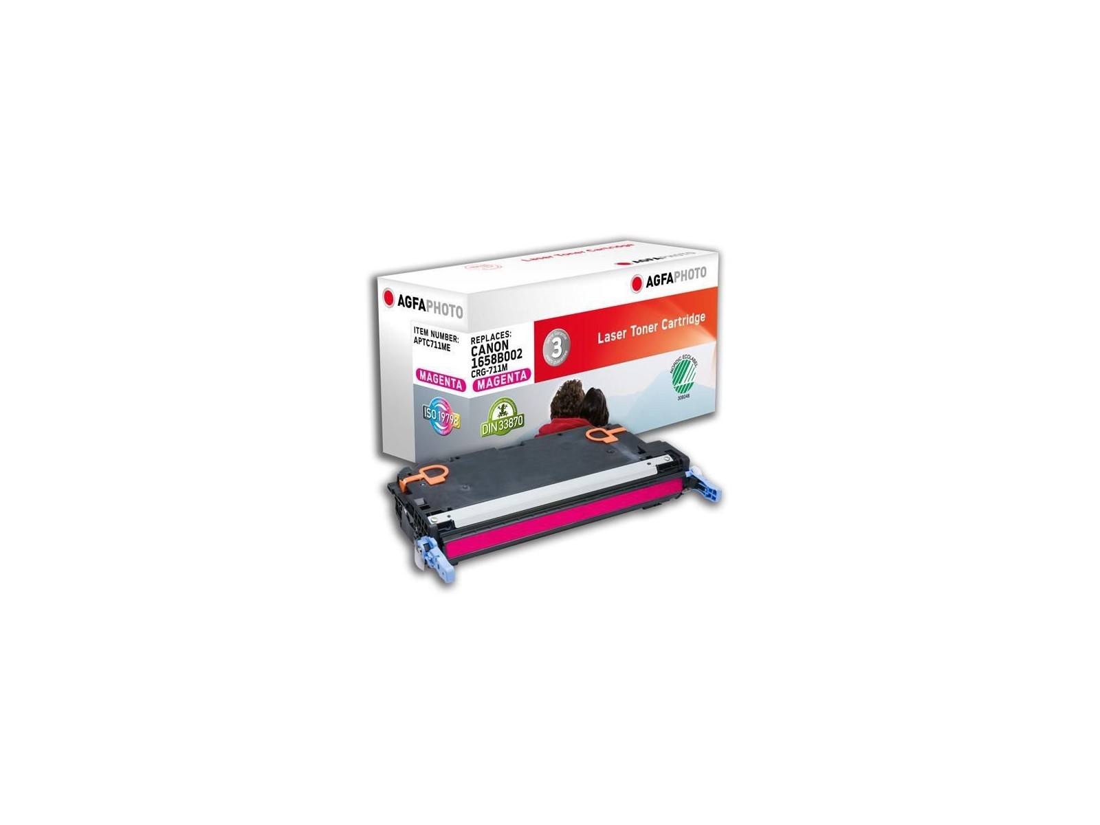 APTC711ME AgfaPhoto 6000 page yield, f/Canon, Magenta APTC711ME AgfaPhoto 6000 page yield, f/Canon, Magenta