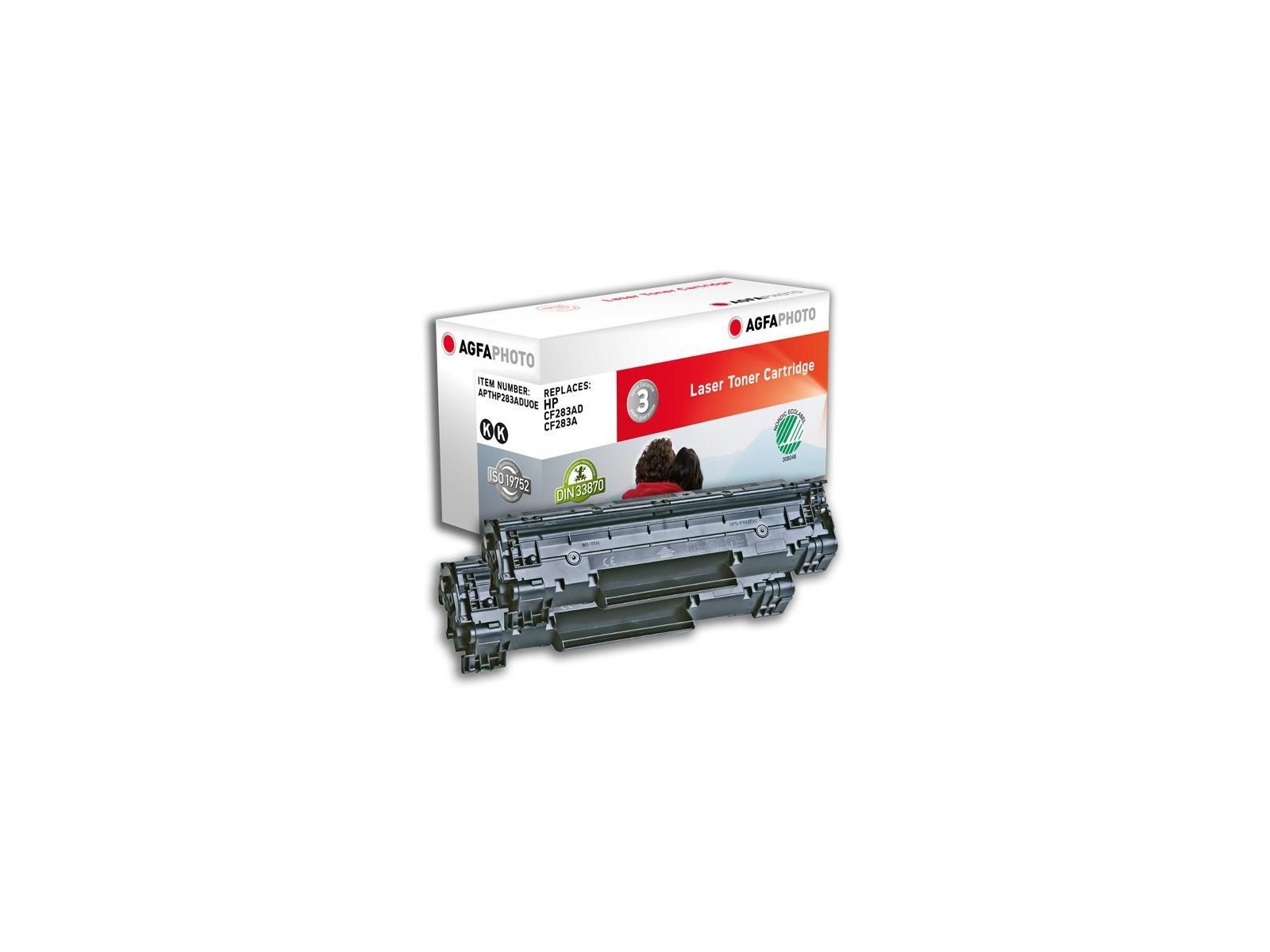 APTHP283ADUOE AgfaPhoto Toner 2x Black APTHP283ADUOE AgfaPhoto Toner 2x Black
