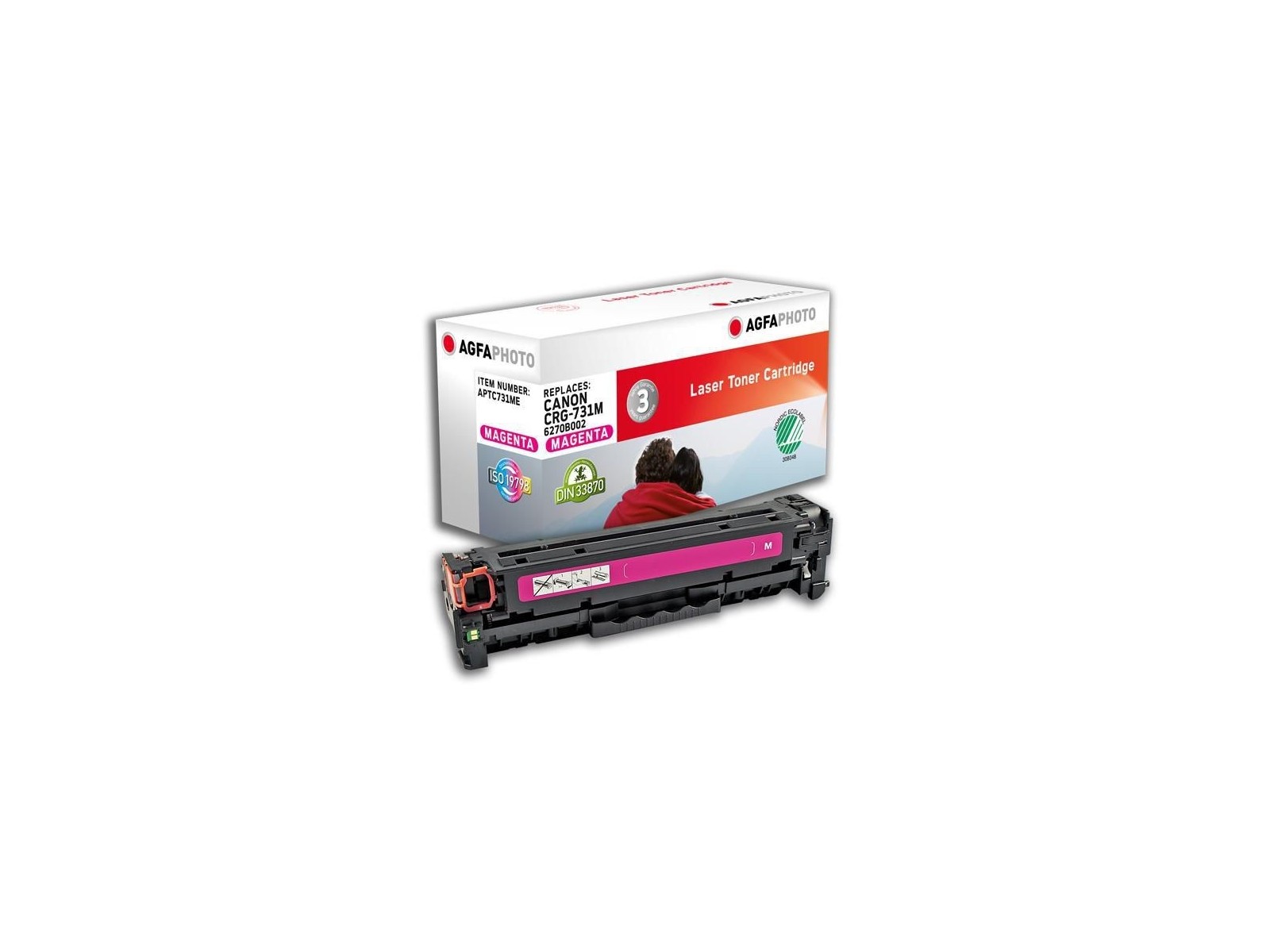 APTC731ME AgfaPhoto Toner Cartridge for Canon i-SENSYS LBP7100CN/7110CW, 1500 pages, Magenta APTC731ME AgfaPhoto Toner Cartridge for Canon i-SENSYS LBP7100CN/7110CW, 1500 pages, Magenta